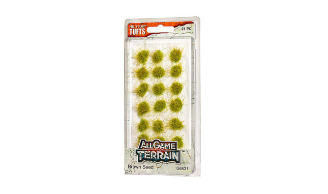 Woodland Scenics / All Game Terrain 6631 | Peel 'n' Plant Tufts - Brown Seed Tufts | Multi Scale - Squeaky's Trains