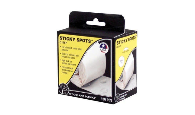 Woodland Scenics 1167 | Sticky Spots | Multi Scale - Squeaky's Trains