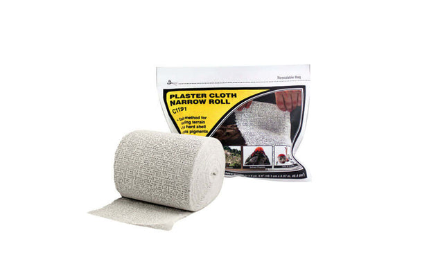 Woodland Scenics 1191 | Plaster Cloth Narrow Roll - Squeaky's Trains
