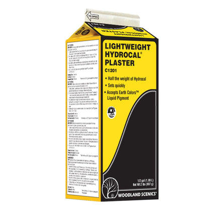 Woodland Scenics 1201 | Lightweight Hydrocal®* Plaster - 1/2 gal | Multi Scale - Squeaky's Trains