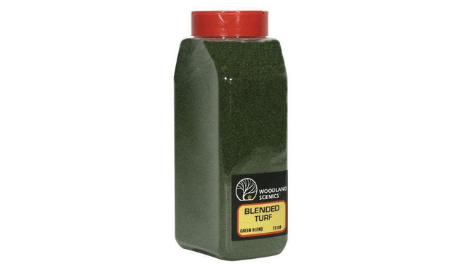 Woodland Scenics 1349 | Blended Turf Green Blend Shaker | Multi Scale - Squeaky's Trains