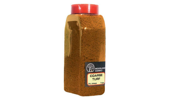 Woodland Scenics 1354 | Coarse Turf Fall Orange Shaker - Squeaky's Trains