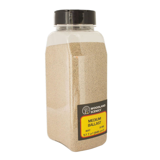 Woodland Scenics 1380 | Buff Medium Ballast Shaker - Squeaky's Trains