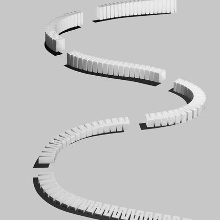 Woodland Scenics 1416 | 3% Incline/Decline Set | Multi Scale - Squeaky's Trains