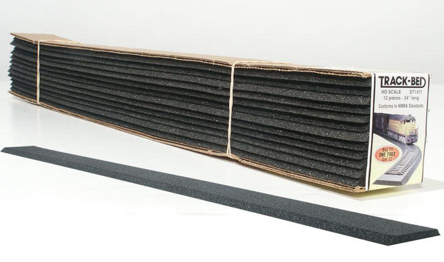 Woodland Scenics 1471 | Track-Bed™ Strips (Standard Pack) | HO Scale - Squeaky's Trains