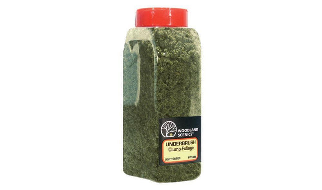 Woodland Scenics 1635 | Underbrush Light Green Shaker - Squeaky's Trains