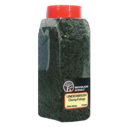 Woodland Scenics 1637 | Underbrush Dark Green Shaker - Squeaky's Trains