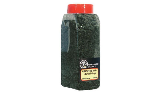 Woodland Scenics 1637 | Underbrush Dark Green Shaker - Squeaky's Trains