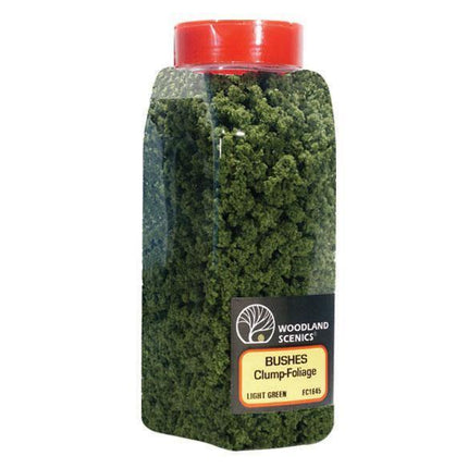 Woodland Scenics 1645 | Bushes Light Green Shaker | Multi Scale - Squeaky's Trains