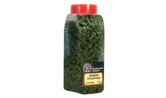 Woodland Scenics 1645 | Bushes Light Green Shaker | Multi Scale - Squeaky's Trains