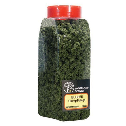 Woodland Scenics 1646 | Bushes Medium Green Shaker - Squeaky's Trains