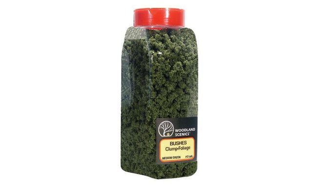 Woodland Scenics 1646 | Bushes Medium Green Shaker - Squeaky's Trains