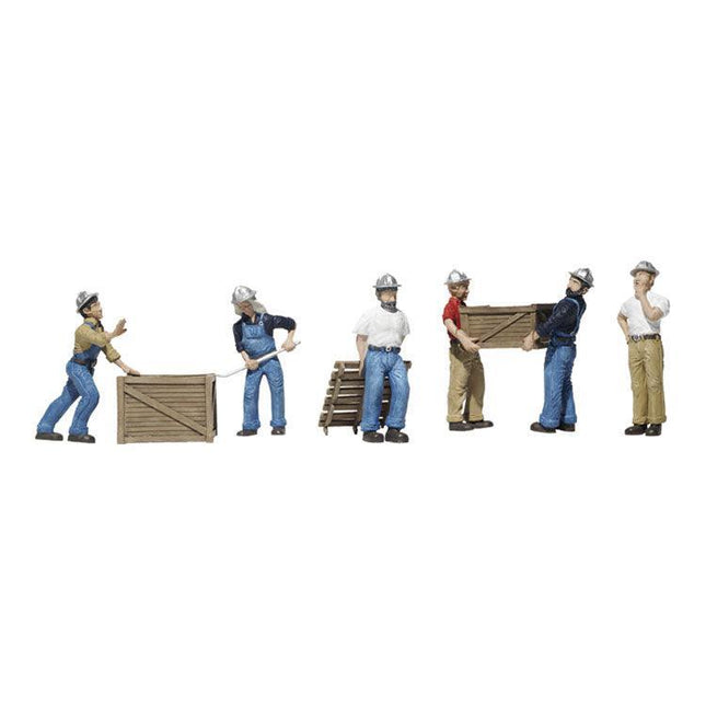 Woodland Scenics 1823 | Dock Workers | HO Scale - Squeaky's Trains