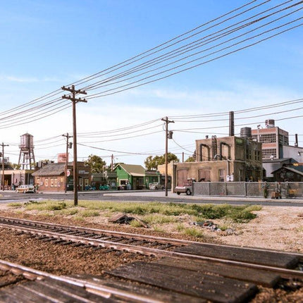 Woodland Scenics 2266 | Pre-Wired Poles - Double Crossbar | HO Scale - Squeaky's Trains