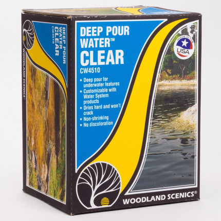 Woodland Scenics 4510 | Deep Pour Water - Clear | Multi Scale - Squeaky's Trains