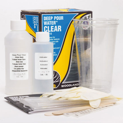 Woodland Scenics 4510 | Deep Pour Water - Clear | Multi Scale - Squeaky's Trains