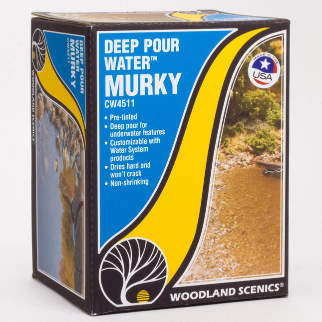 Woodland Scenics 4511 | Deep Pour Water - Murky | Multi Scale - Squeaky's Trains