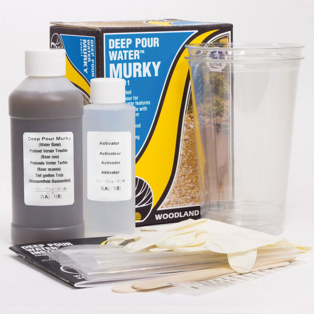 Woodland Scenics 4511 | Deep Pour Water - Murky | Multi Scale - Squeaky's Trains