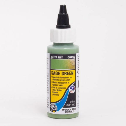 Woodland Scenics 4522 | Water Tint Sage Green | Multi Scale - Squeaky's Trains