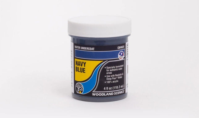 Woodland Scenics 4531 | Water Undercoat Navy Blue | Multi Scale - Squeaky's Trains