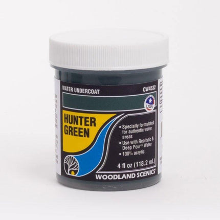 Woodland Scenics 4532 | Water Undercoat - Hunter Green | Multi Scale - Squeaky's Trains