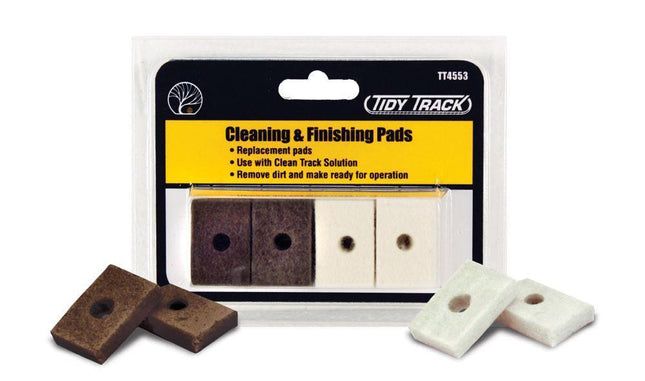 Woodland Scenics 4553 | Cleaning & Finishing Pads | Tidy Track - Squeaky's Trains