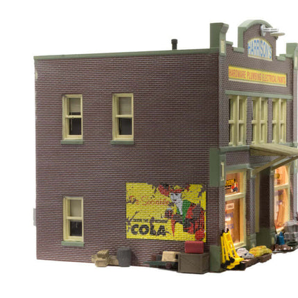 Woodland Scenics 4921 | Harrison's Hardware - Assembled Building | N Scale - Squeaky's Trains