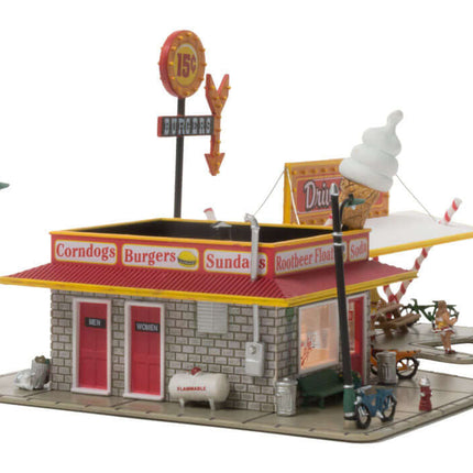 Woodland Scenics 4929 | Drive 'n Dine - Assembled Building | N Scale - Squeaky's Trains