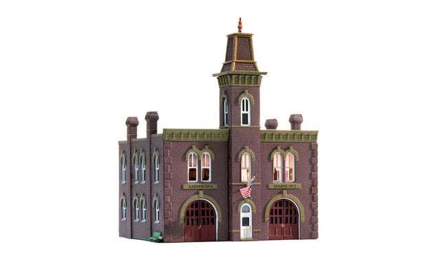 Woodland Scenics 4934 | Firehouse - Assembled Building | N Scale - Squeaky's Trains