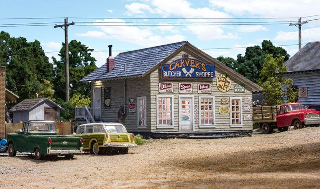Woodland Scenics 4958 | Carver's Butcher Shoppe | N Scale - Squeaky's Trains