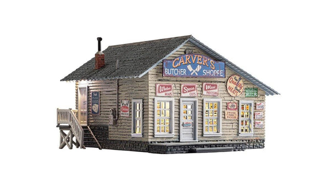 Woodland Scenics 4958 | Carver's Butcher Shoppe | N Scale - Squeaky's Trains