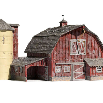 Woodland Scenics 5038 | Old Weathered Barn - Built-&-Ready | HO Scale - Squeaky's Trains