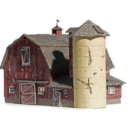 Woodland Scenics 5038 | Old Weathered Barn - Built-&-Ready | HO Scale - Squeaky's Trains
