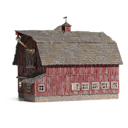 Woodland Scenics 5038 | Old Weathered Barn - Built-&-Ready | HO Scale - Squeaky's Trains