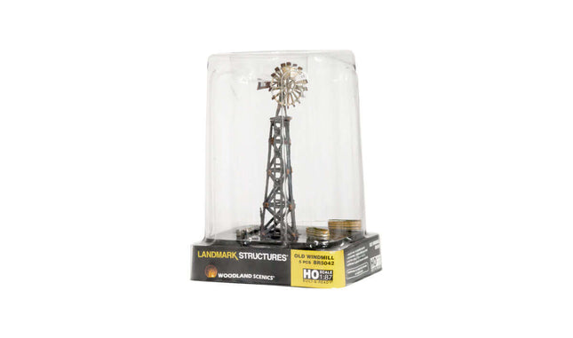 Woodland Scenics 5042 | Old Windmill - Built-&-Ready | HO Scale - Squeaky's Trains
