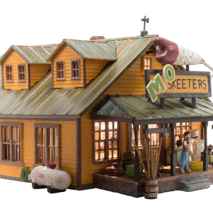 Woodland Scenics 5047 | Mo Skeeters Bait & Tackle - Built-&-Ready | HO Scale - Squeaky's Trains