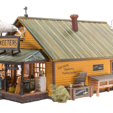 Woodland Scenics 5047 | Mo Skeeters Bait & Tackle - Built-&-Ready | HO Scale - Squeaky's Trains