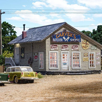 Woodland Scenics 5068 | Carver's Butcher Shoppe | HO Scale - Squeaky's Trains