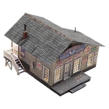 Woodland Scenics 5068 | Carver's Butcher Shoppe | HO Scale - Squeaky's Trains