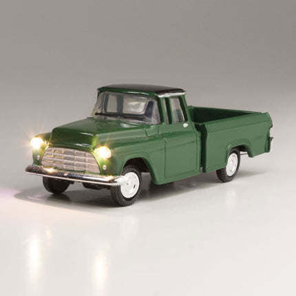 Woodland Scenics 5590 | Just Plug® Vehicles - Green Pickup | HO Scale - Squeaky's Trains