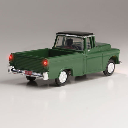 Woodland Scenics 5590 | Just Plug® Vehicles - Green Pickup | HO Scale - Squeaky's Trains