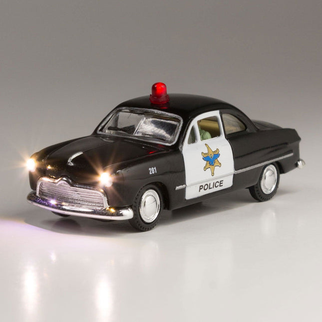 Woodland Scenics 5593 | Just Plug® Vehicles - Police Car | HO Scale - Squeaky's Trains