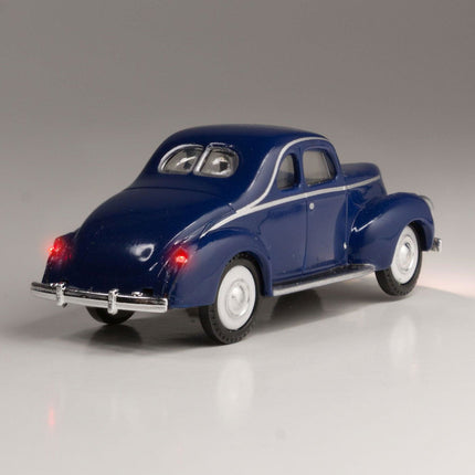 Woodland Scenics 5598 | Just Plug® Vehicles - Blue Coupe | HO Scale - Squeaky's Trains