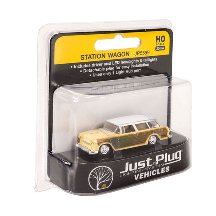 Woodland Scenics 5599 | Just Plug® Vehicles - Station Wagon | HO Scale - Squeaky's Trains