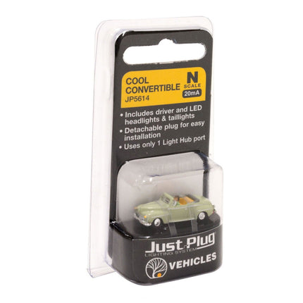 Woodland Scenics 5614 | Just Plug® Vehicles - Cool Convertible | N Scale - Squeaky's Trains
