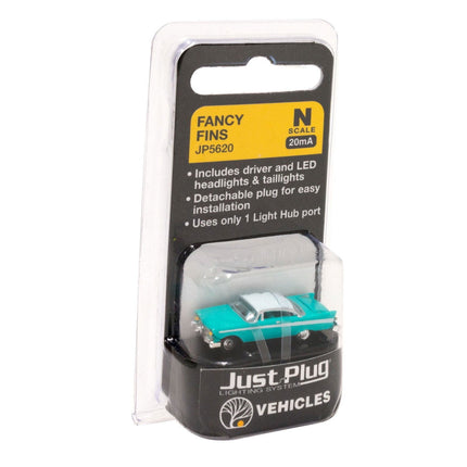 Woodland Scenics 5620 | Just Plug® Vehicles - Fancy Fins | N Scale - Squeaky's Trains