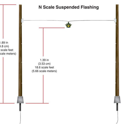 Woodland Scenics 5636 | Just Plug Lighting System - Suspended Flashing Lights - Squeaky's Trains