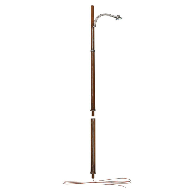 Woodland Scenics 5646 | Just Plug Lighting System - Wooden Pole Street Lights | O Scale - Squeaky's Trains