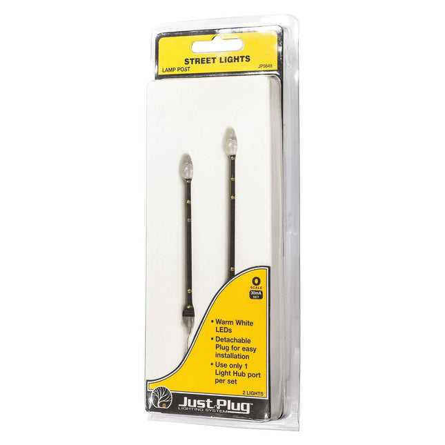 Woodland Scenics 5649 | Just Plug Lighting System - Lamp Post Street Lights | O Scale - Squeaky's Trains