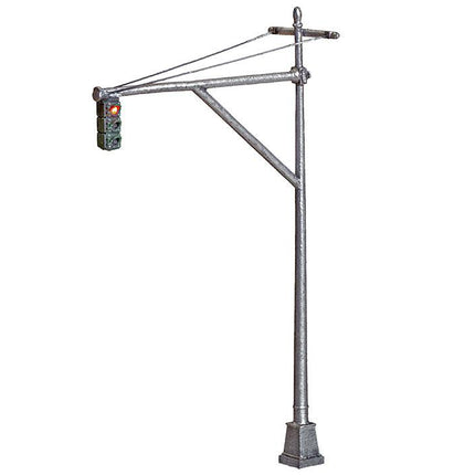 Woodland Scenics 5653 | Just Plug Lighting System - Mast Arm Traffic Lights | O Scale - Squeaky's Trains